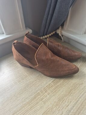 Lucky Brand Slip-On Ankle Brown Boots, Size 8.5